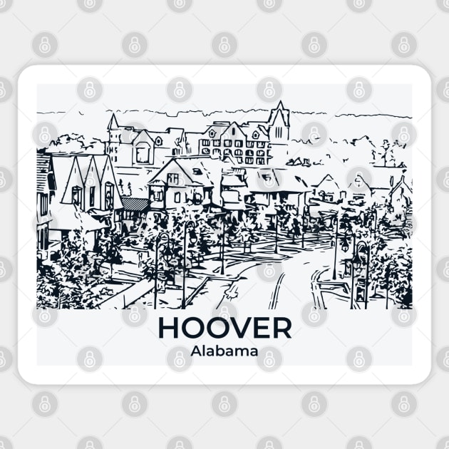 Hoover - Alabama Sticker by Lakeric